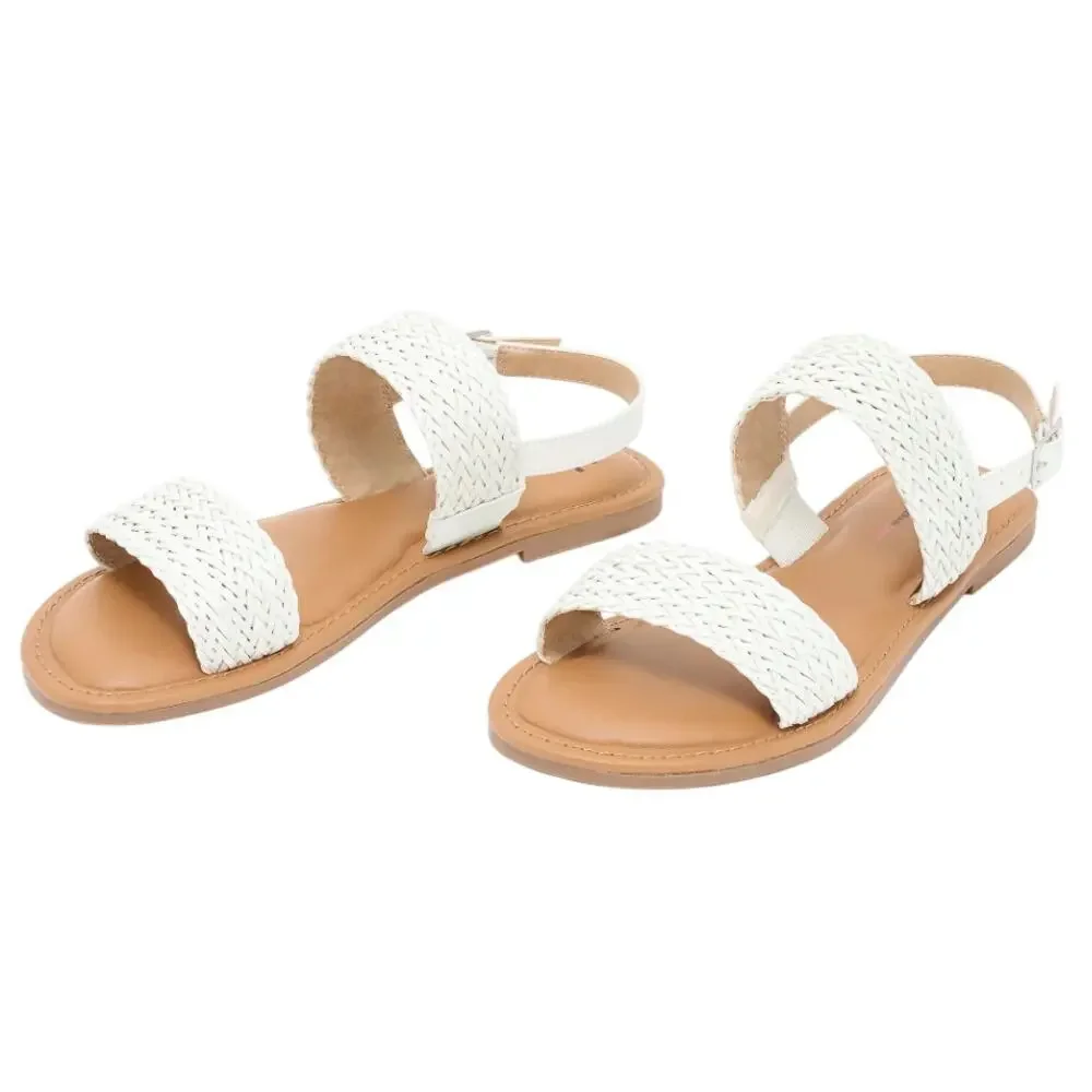 Isaac Mizrahi Live Womens Rosalyn Sandals US 7.5 M EU 37.5 White NIB